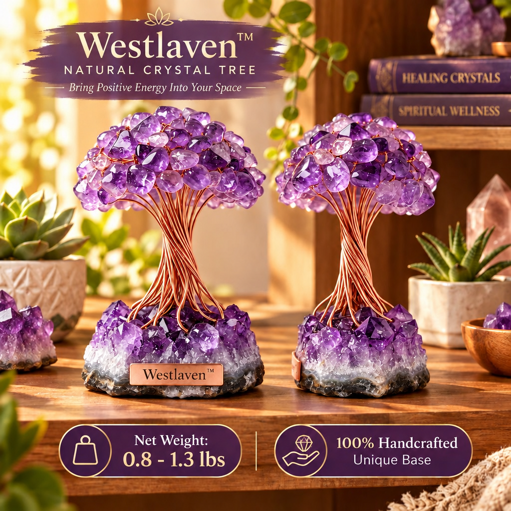 Westlaven™ Amethyst Crystal Bonsai Tree product weight