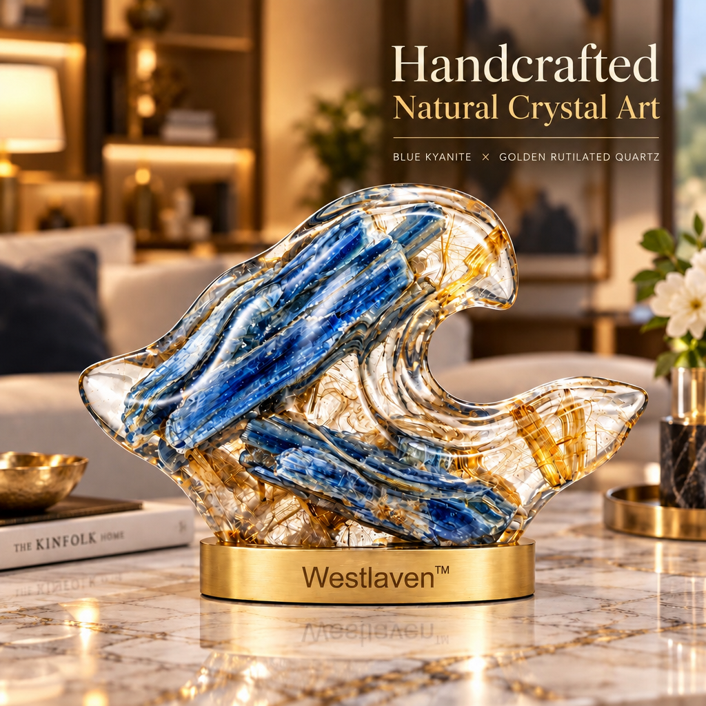 Westlaven™ Blue Kyanite Wave Sculpture brand hero image