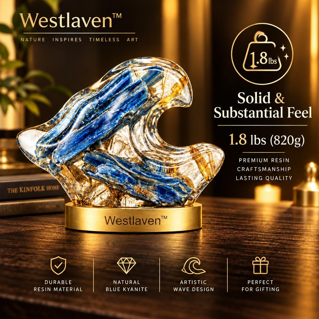 Westlaven™ Blue Kyanite Wave Sculpture product weight