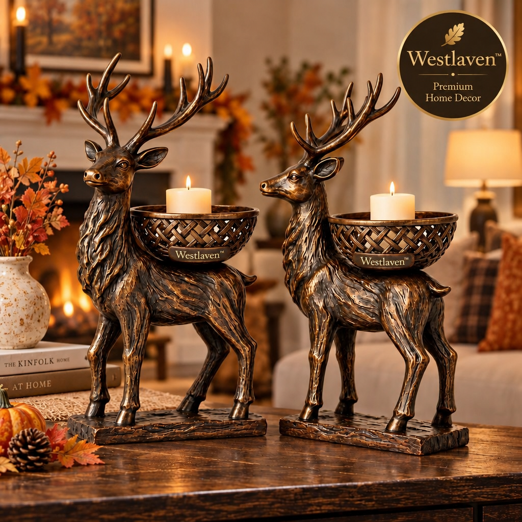 Westlaven™ Deer Candle Holder brand hero image