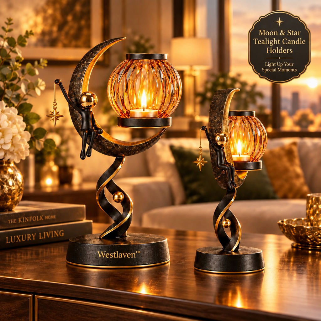 Westlaven™ Moon Figure Candle Holder Set brand hero image