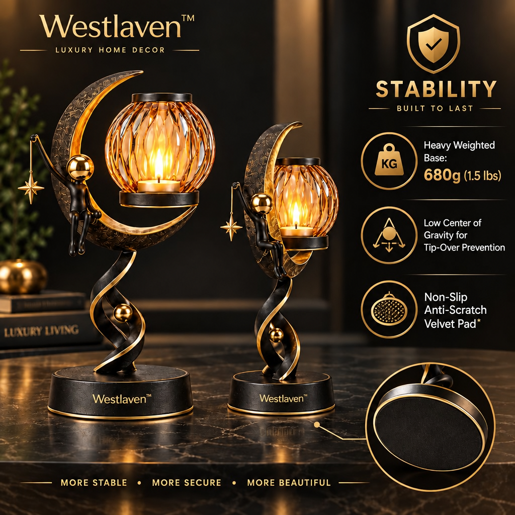 Westlaven™ Moon Figure Candle Holder Set product weight